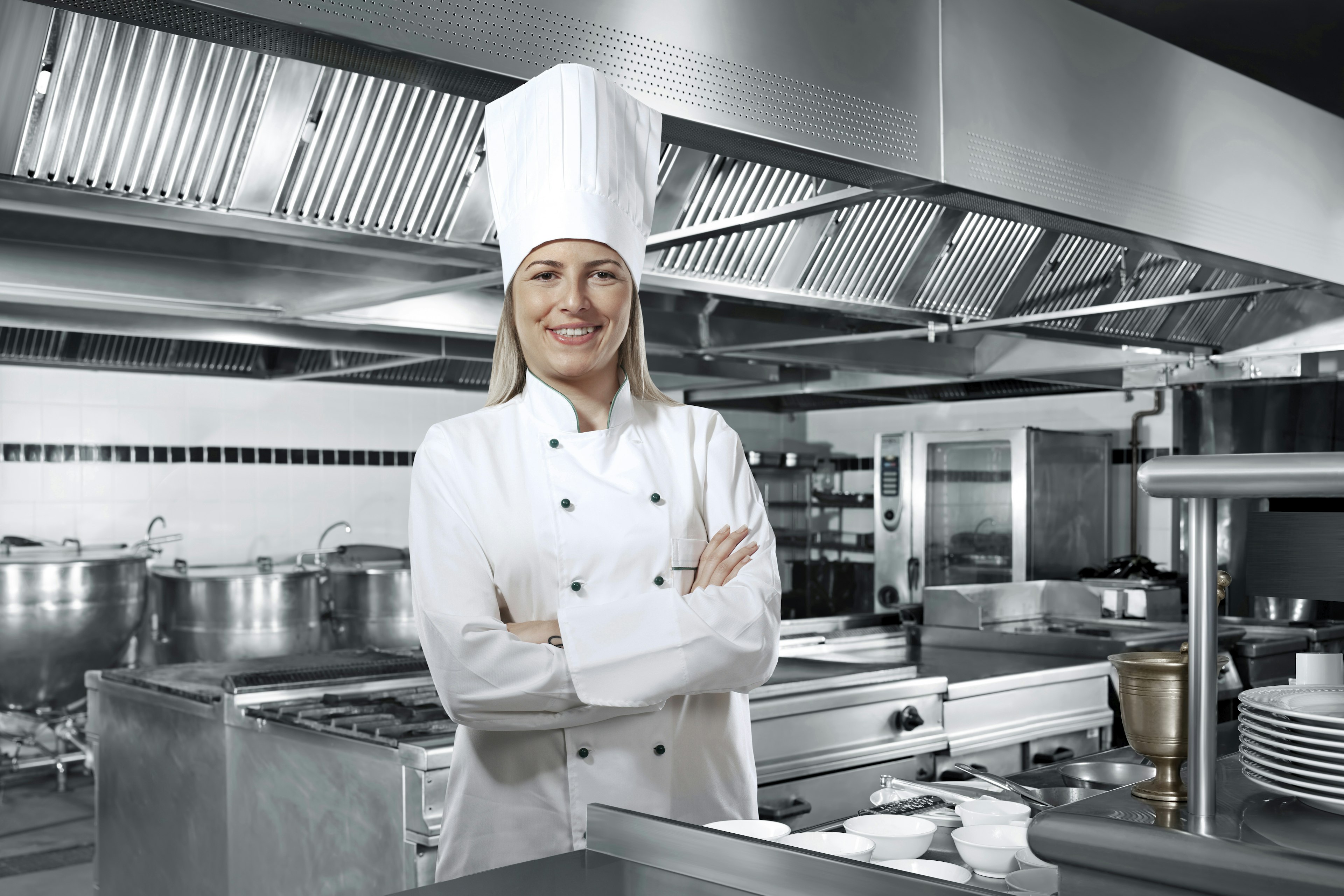 Restaurang Kvinna Blond