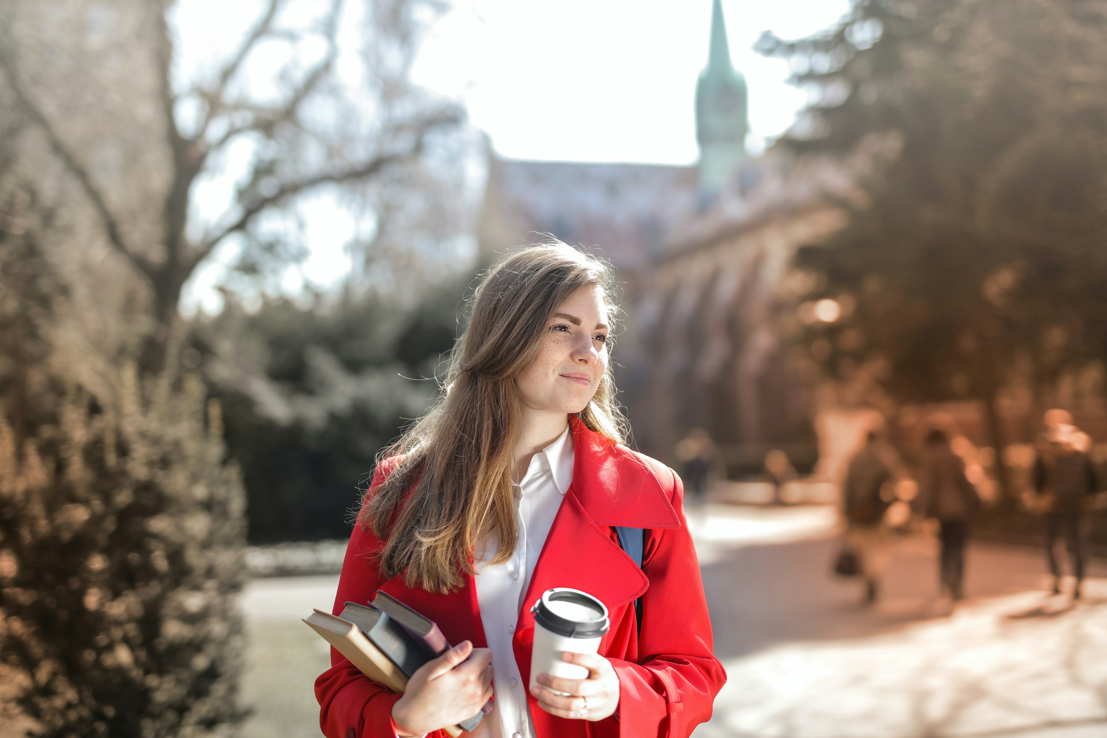 Student På Höstpromenad (1)